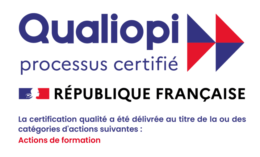 Logo d'attestation de certification Qualiopi